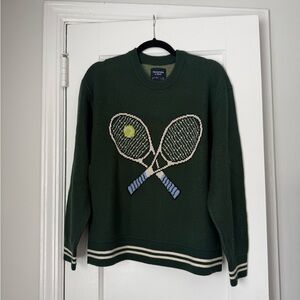 Abercrombie & Fitch Dark Green Tennis Sweater